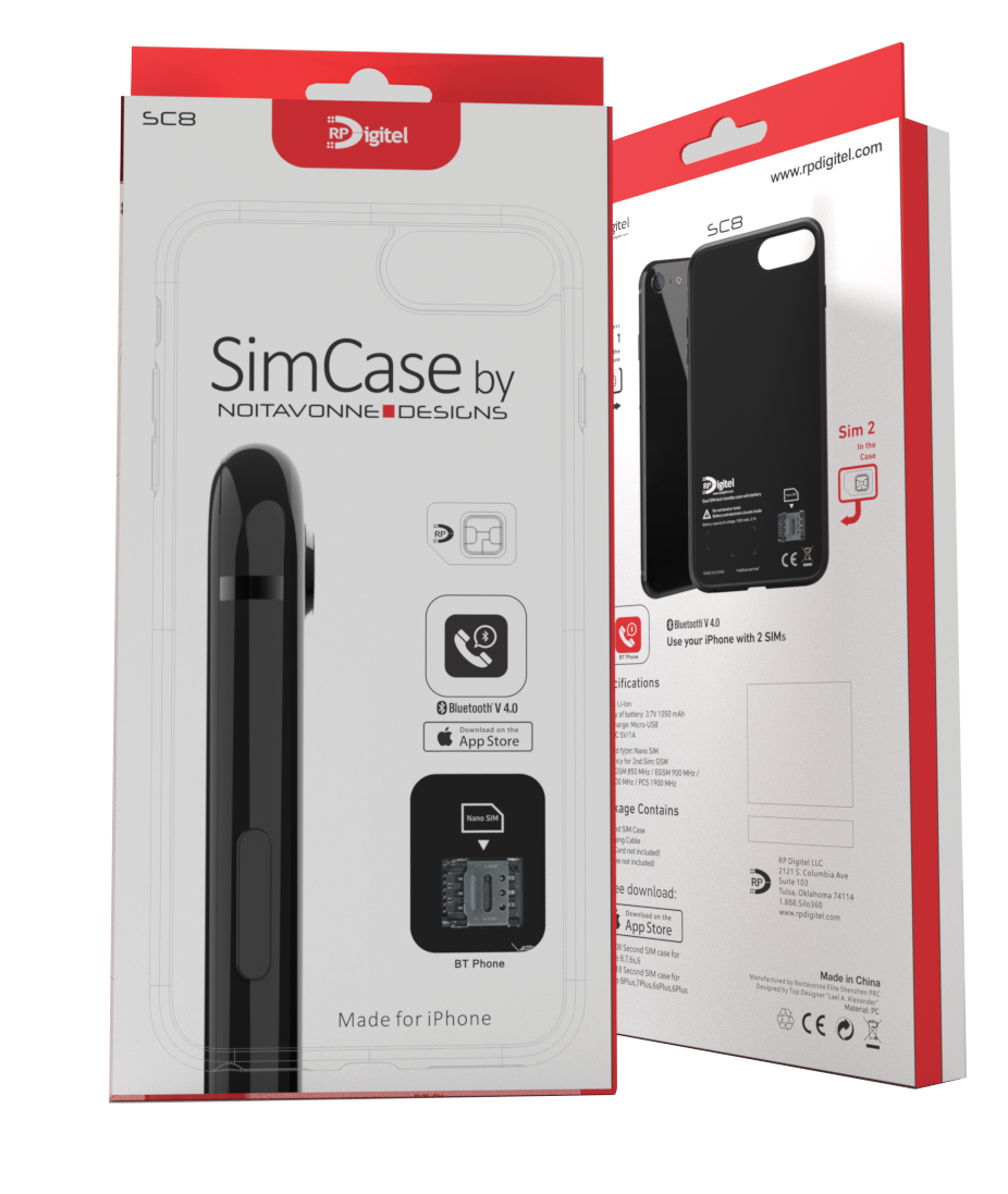 Silo SimCase dual SIM mobile accessory package